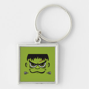 Frankenstein Halloween Face Key Ring