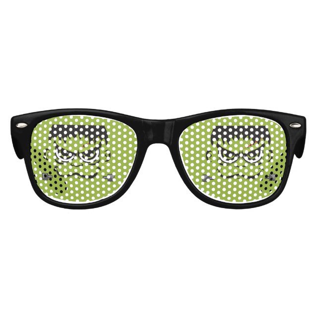 Frankenstein Halloween Face Kids Sunglasses (Front)