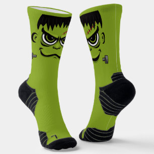 Frankenstein Halloween Face Socks