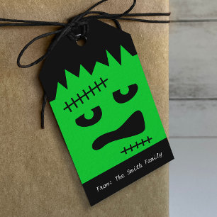 Frankenstein Halloween Gift Tags