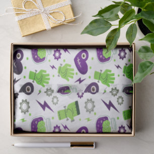 Frankenstein Halloween Illustration Cute  Tissue Paper