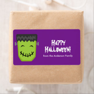 Frankenstein Halloween Labels
