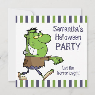 Frankenstein Halloween Party Invitation
