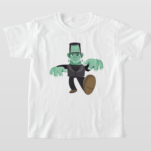 Frankenstein Halloween T-Shirt (Laydown)