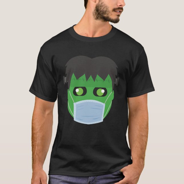 Frankenstein Mask    Halloween 2020 Quarantine T-Shirt (Front)