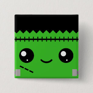 Frankenstein Monster 15 Cm Square Badge