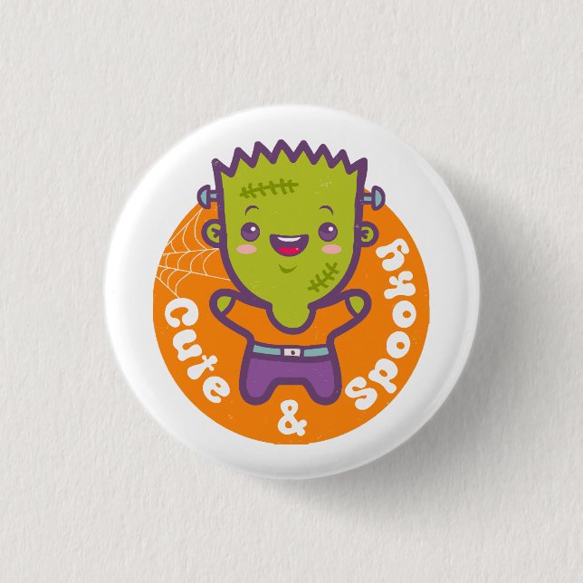 frankenstein monster 3 cm round badge (Front)