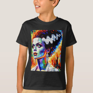 Frankenstein Monster And Bride Halloween Matching T-Shirt