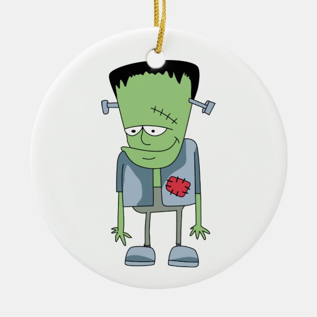 Frankenstein monster ceramic tree decoration (Front)
