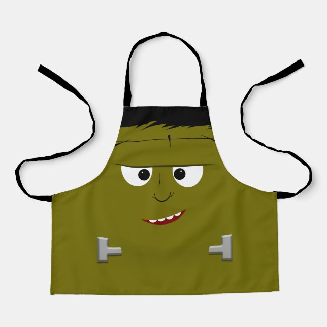 Frankenstein Monster Halloween  Apron (Front)
