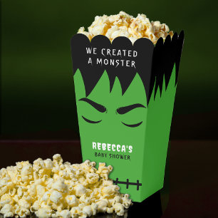 Frankenstein Monster Halloween Baby Shower Popcorn Favour Box