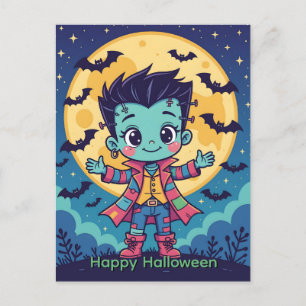 Frankenstein Monster Holiday Postcard
