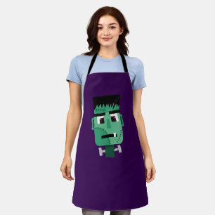 Frankenstein Monster Illustration Apron