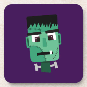 Frankenstein Monster Illustration Coaster