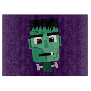 Frankenstein Monster Illustration Cutting Board