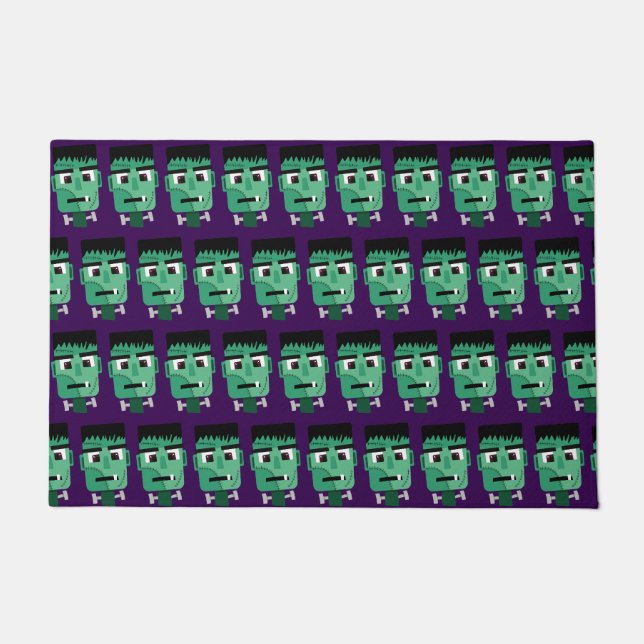 Frankenstein Monster Illustration Doormat (Front)