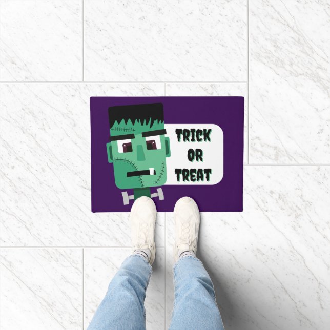 Frankenstein Monster Illustration Doormat (Indoor)