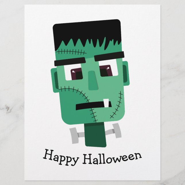 Frankenstein Monster Illustration Flyer (Front)