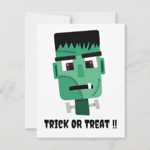 Frankenstein Monster Illustration Invitation