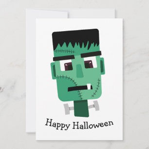 Frankenstein Monster Illustration Invitation