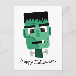 Frankenstein Monster Illustration Postcard