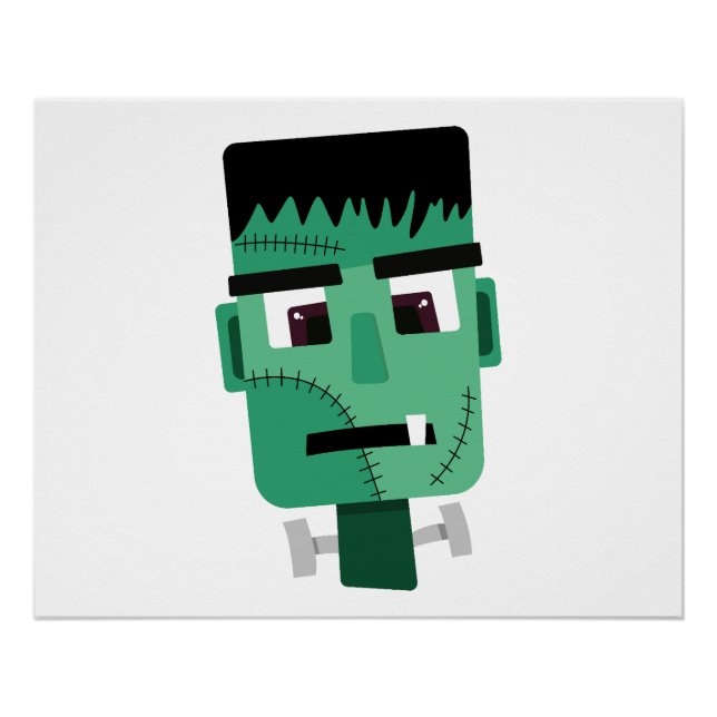 Frankenstein Monster Illustration Poster (Front)