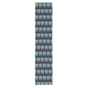 Frankenstein Monster Illustration Short Table Runner