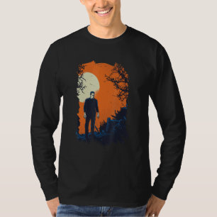 Frankenstein Monster is Walking in the Sunset Hall T-Shirt