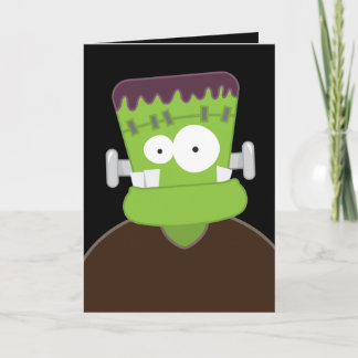 Frankenstein Monster | Kids Happy Halloween Card