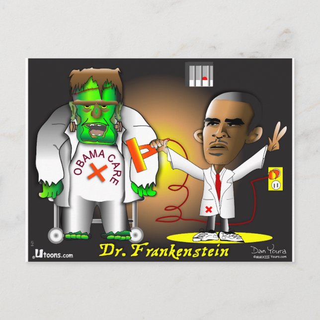 Frankenstein Monster Postcard (Front)