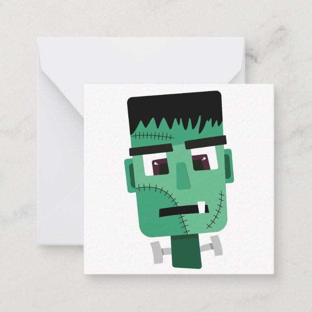 Frankenstein Monster's Head Card (Front)