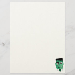 Frankenstein Monster's Head Custom Letterhead