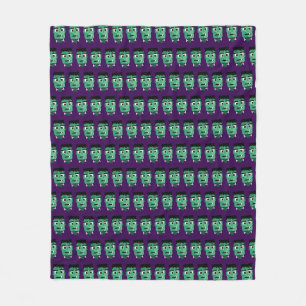 Frankenstein Monster's Head Fleece Blanket