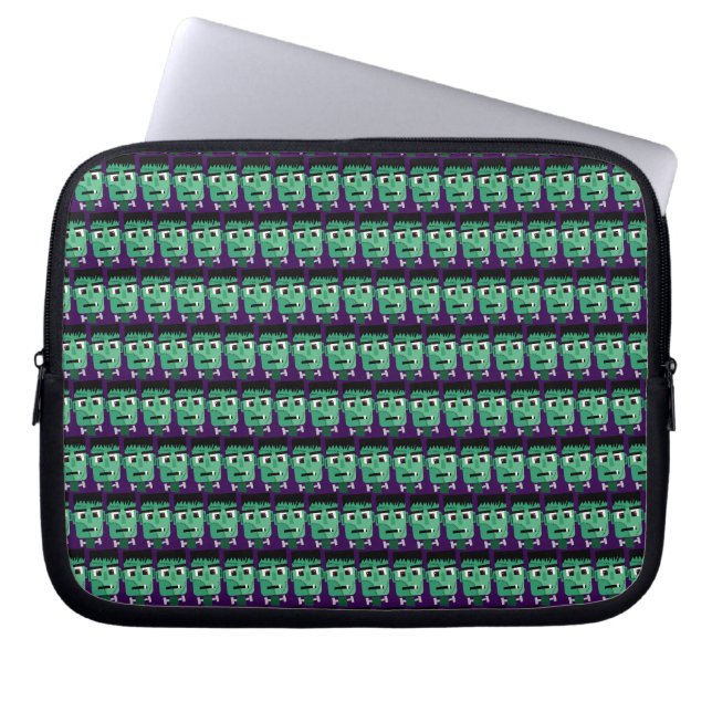 Frankenstein Monster's Head Laptop Sleeve (Front)