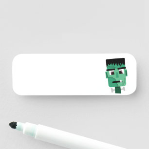Frankenstein Monster's Head Name Tag