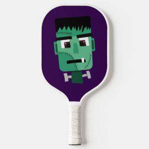 Frankenstein Monster's Head Pickleball Paddle