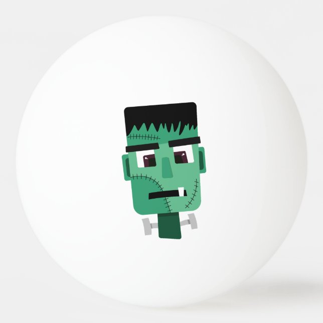 Frankenstein Monster's Head Ping Pong Ball (Front)