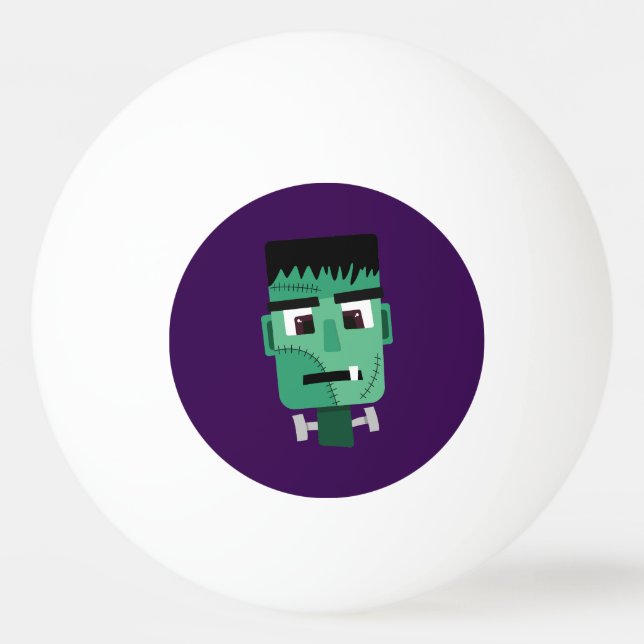Frankenstein Monster's Head Ping Pong Ball (Front)