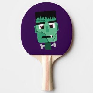 Frankenstein Monster's Head Ping Pong Paddle