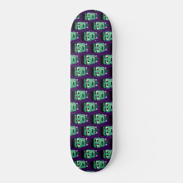 Frankenstein Monster's Head Skateboard (Front)