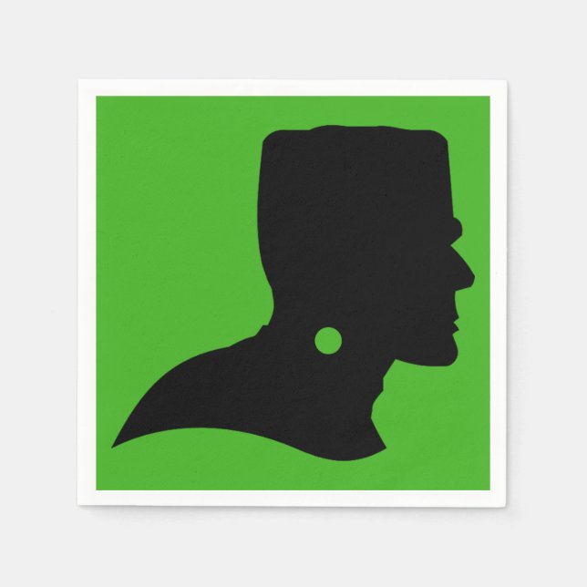 Frankenstein Monster's Silhouette Napkin (Front)