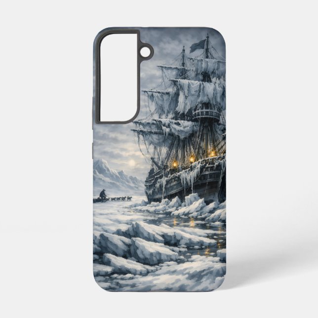 Frankenstein’s Arctic Pursuit by BurnsInHell Samsung Galaxy S22 Case (Back)