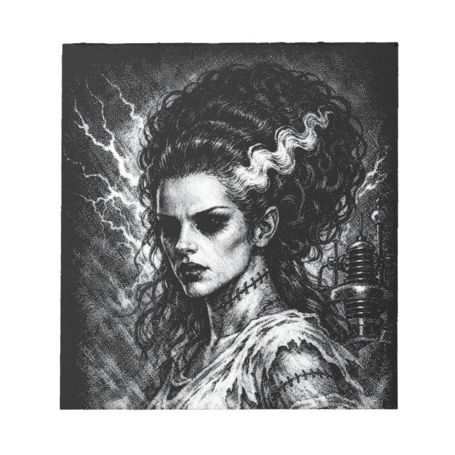 Frankenstein’s Bride — Resurrected by BurnsInHell Notepad (Front)