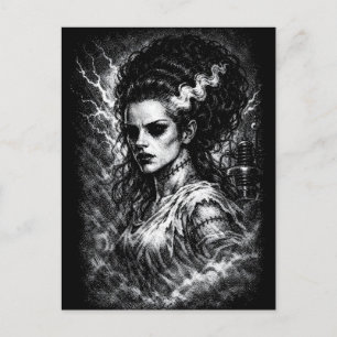 Frankenstein’s Bride — Resurrected by BurnsInHell Postcard