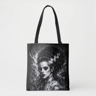 Frankenstein’s Bride — Resurrected by BurnsInHell Tote Bag