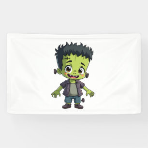 Frankenstein’s Monster – Cute Halloween Cartoon Sh Banner