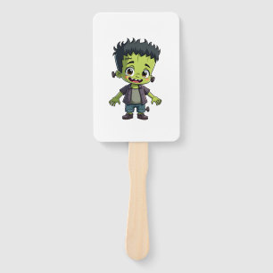 Frankenstein�s Monster � Cute Halloween Cartoon Sh Hand Fan