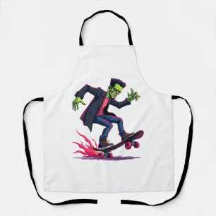 Frankenstein Skater – Cool Halloween Streetwear Sh Apron