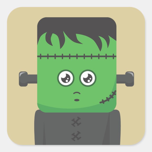 Frankenstein Square Sticker (Front)