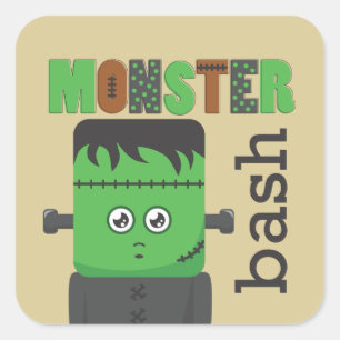 Frankenstein Square Sticker